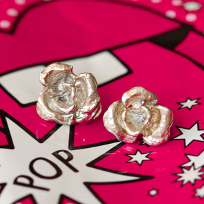 Roma rose earrings