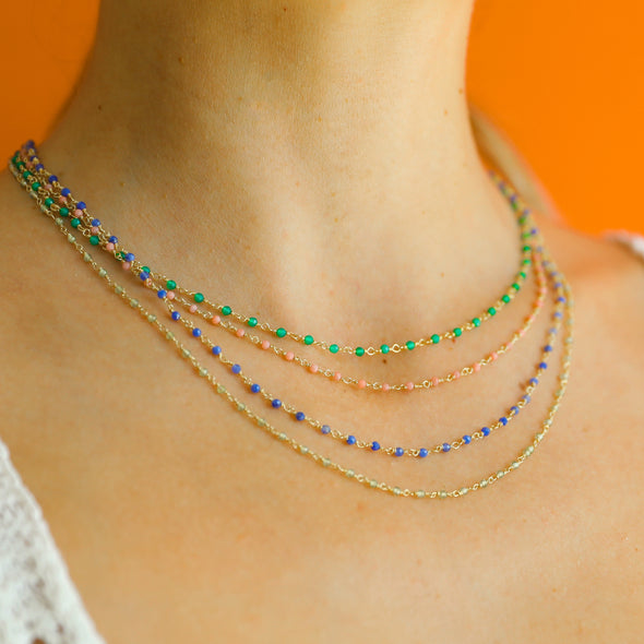 Fla stones necklace