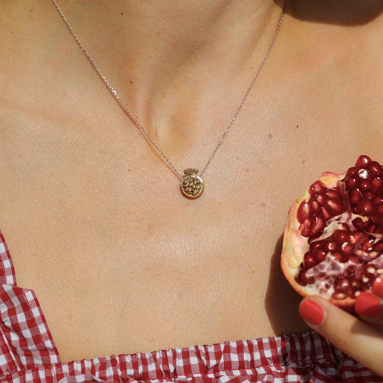 Melita pomegranate necklace