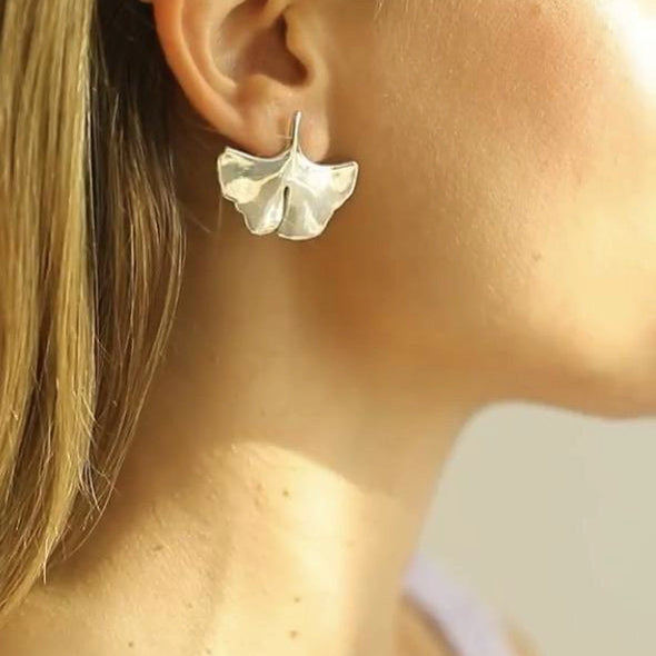 Palermo Maxi ginkgo earrings