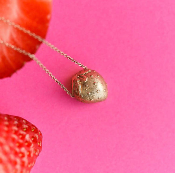 Fragolita strawberry necklace