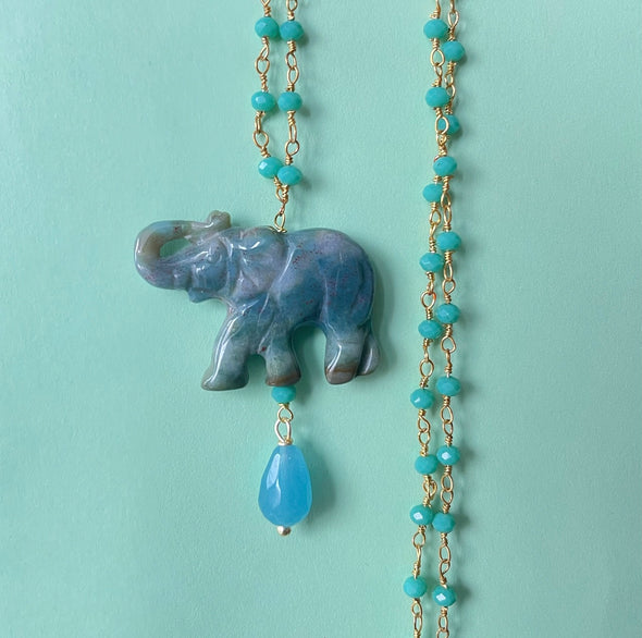 Gioia elephant necklace